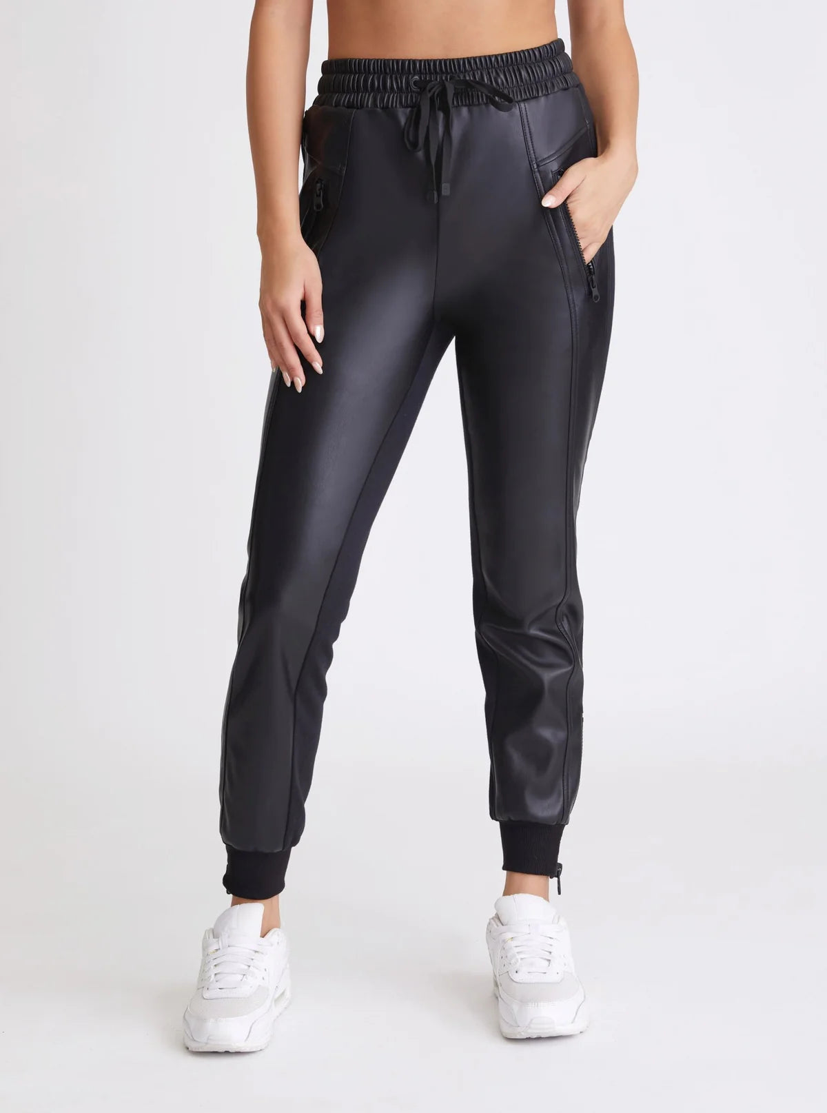 Women's Vegan Leather Jogger