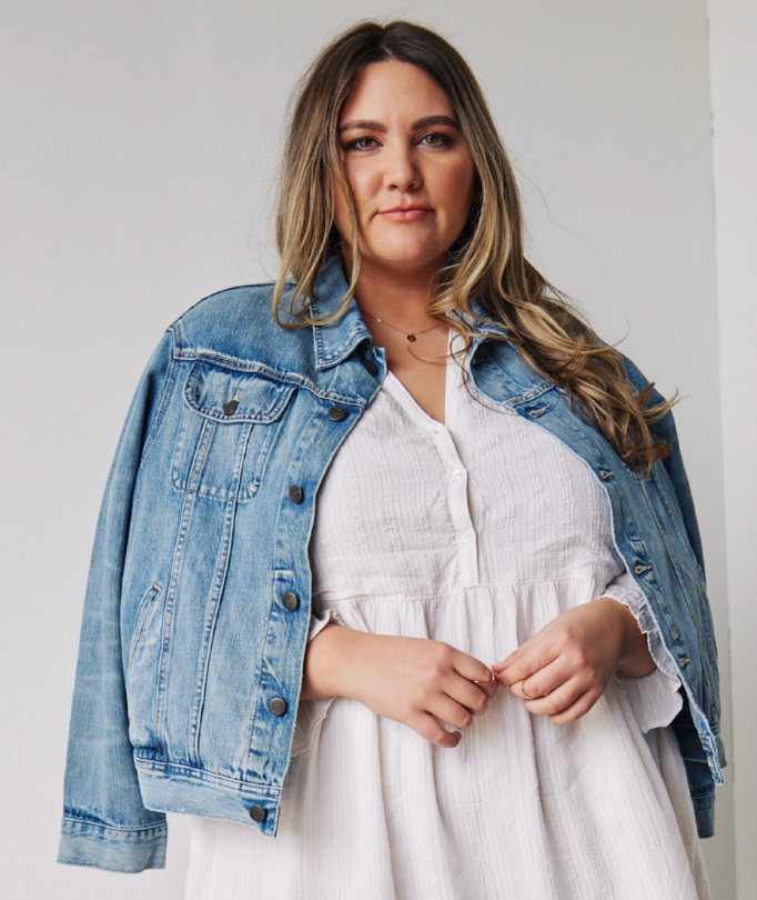 Women's Classic Mid-Wash Denim Jacket