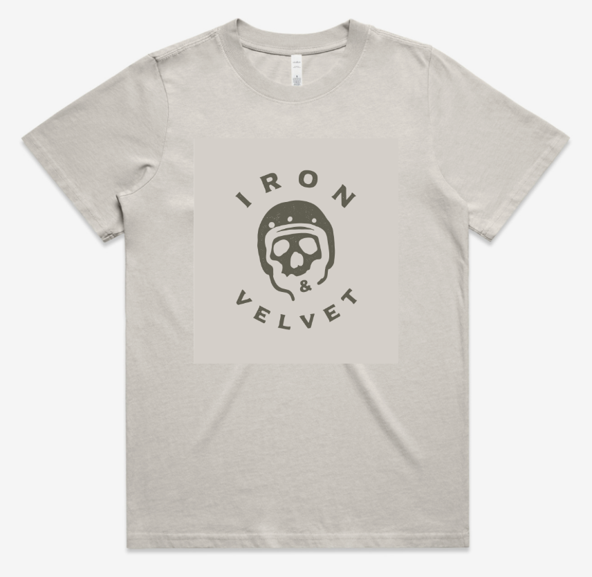 Skeleton helmet girl in cargo