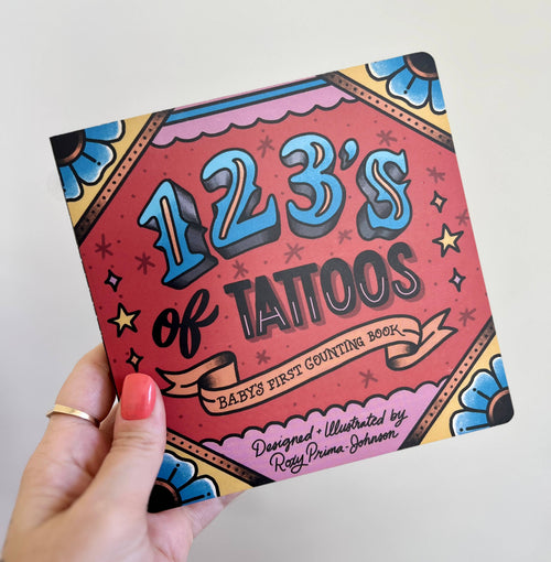 123's of Tattoos - Kids Unique Cool Hardcover Number Book