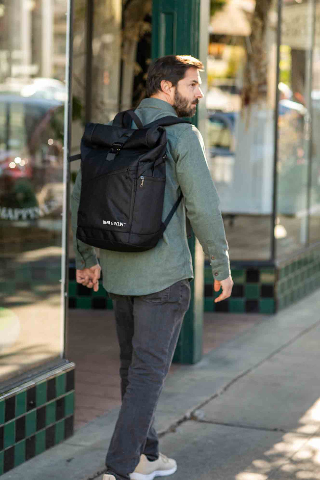 Iron & Velvet Coloma Roll-Top Backpack