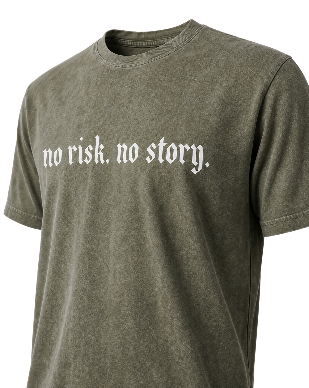 No Risk No Story Stone Wash Tee