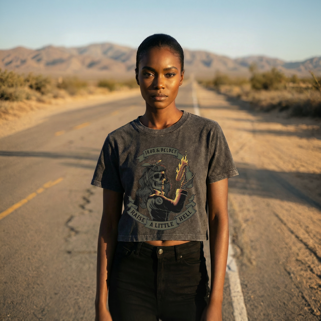 Raise a Little Hell Crop Tee