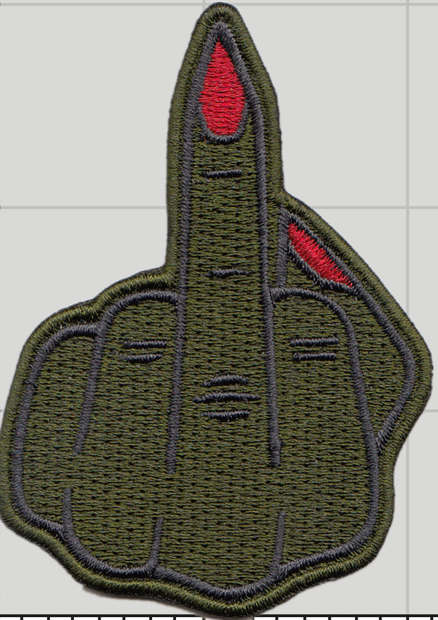 Middle Fingers Up Patch